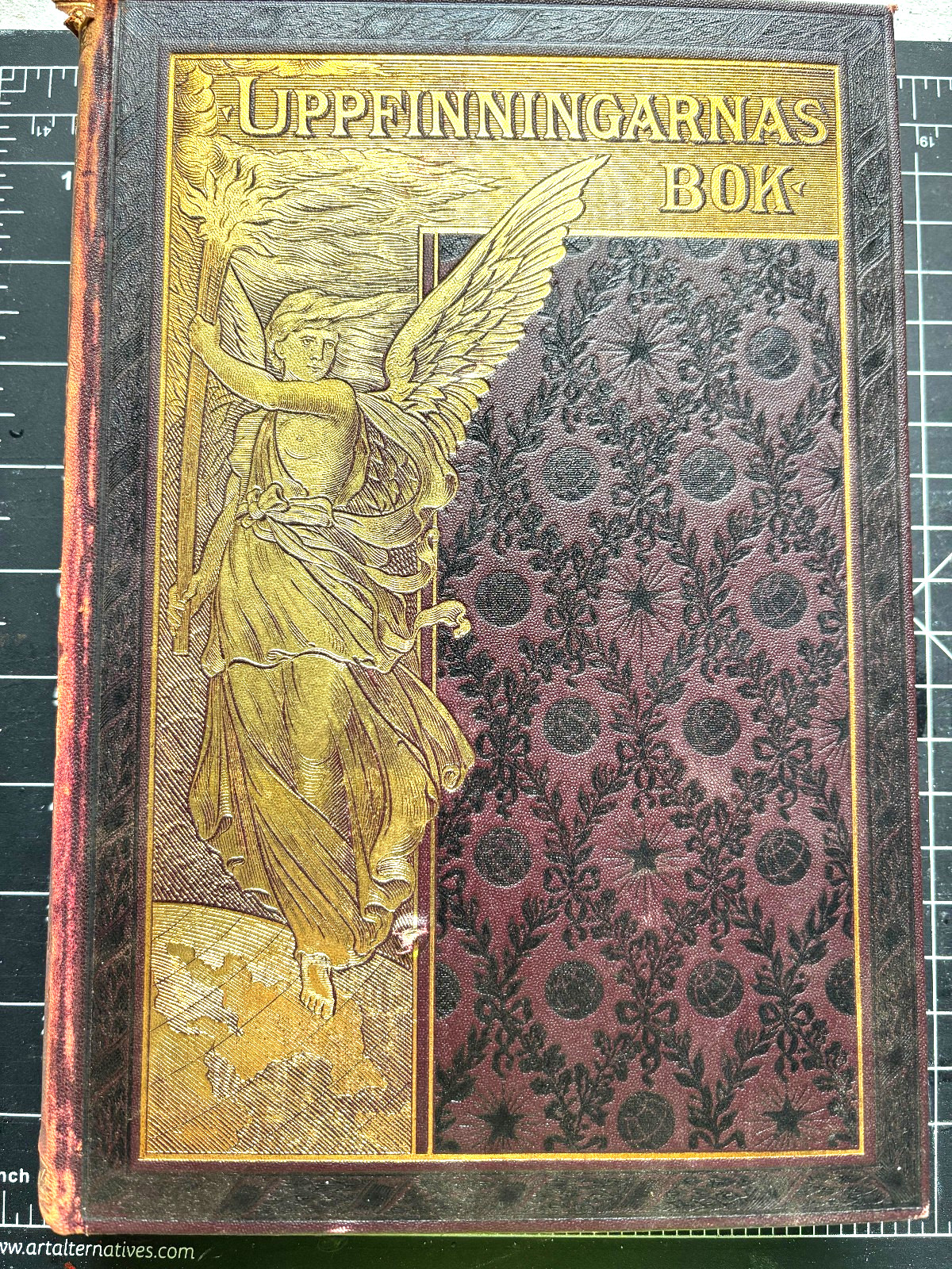 Uppfinningarnas Bok Swedish Antique Book 1904 Illustrated Technology Inventions
