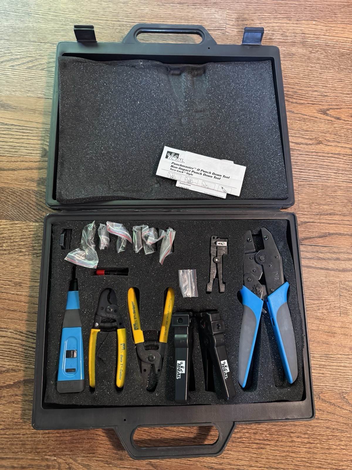 IDEAL Industries Cable Termination Tool Kit Punchmaster II Crimpmaster NEW NOS