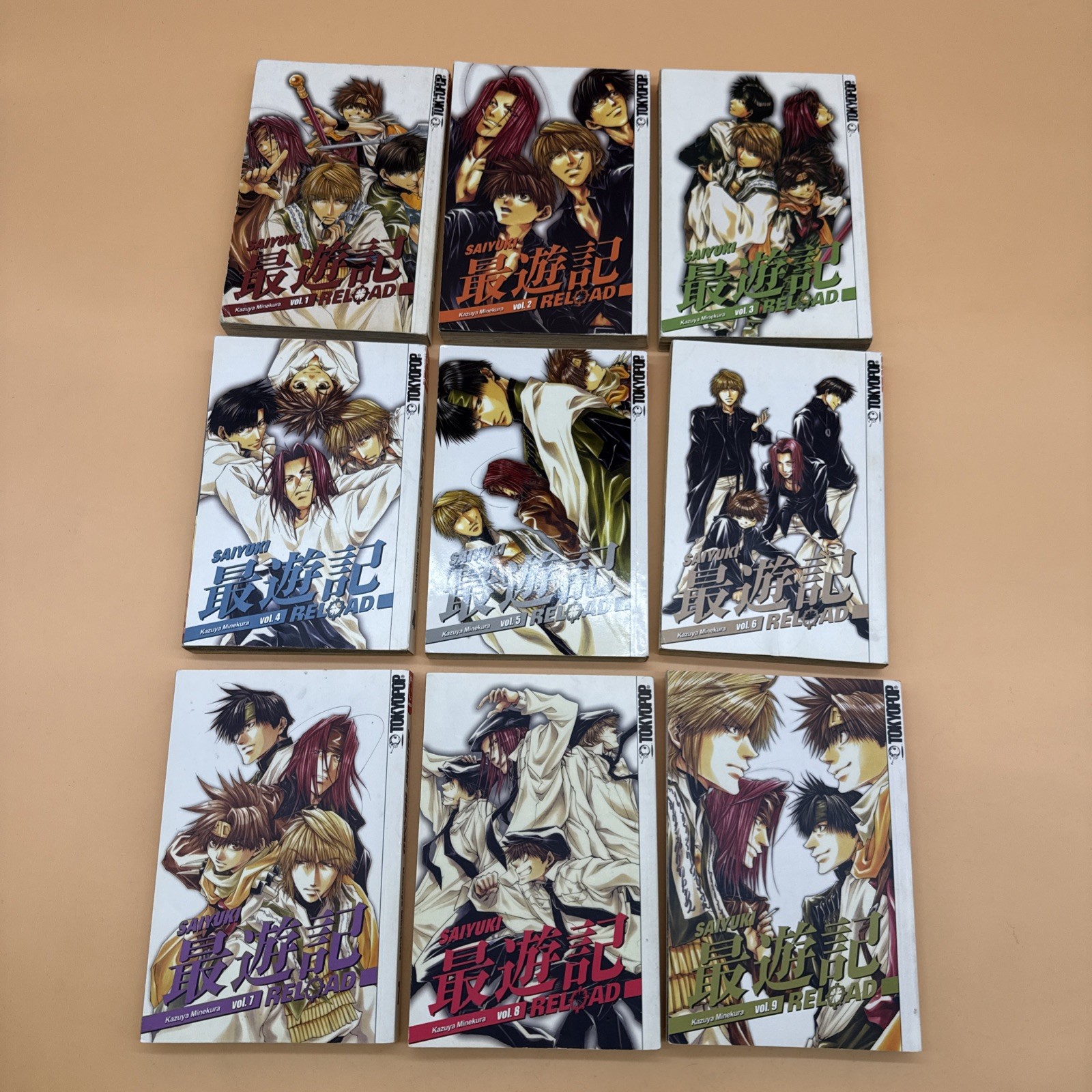 Saiyuki Reload Manga English Tokyopop volume 1-9 Kazuya Minekura READ Descriptio Saiyuki Reload Manga English Tokyopop volume 1-9 Kazuya Minekura READ Descriptio