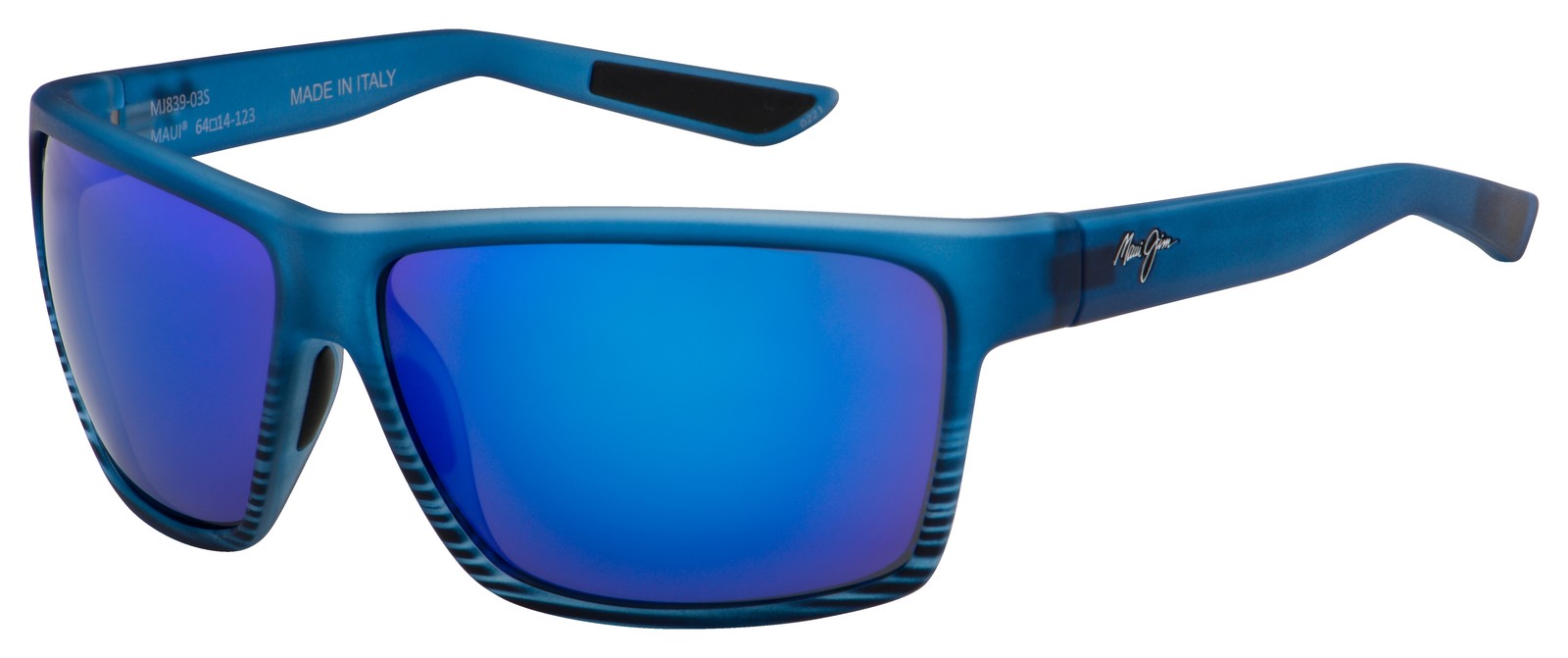 Maui Jim Men\'s Alenuihaha 61mm Blue Polarized Sunglasses B839-03S