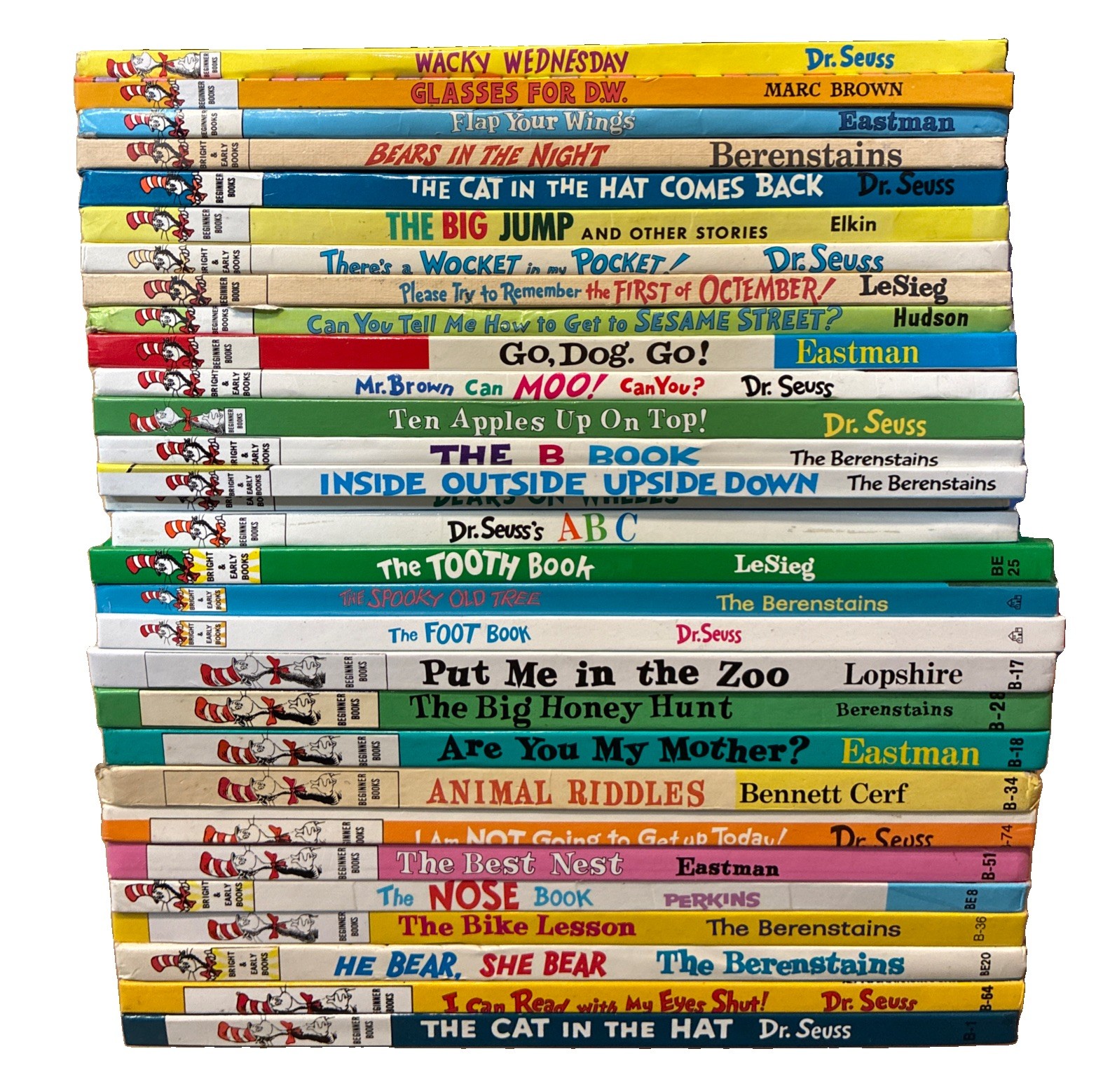 Lot Of 30 Dr Seuss Beginner & Bright And Early Hardcover Books
