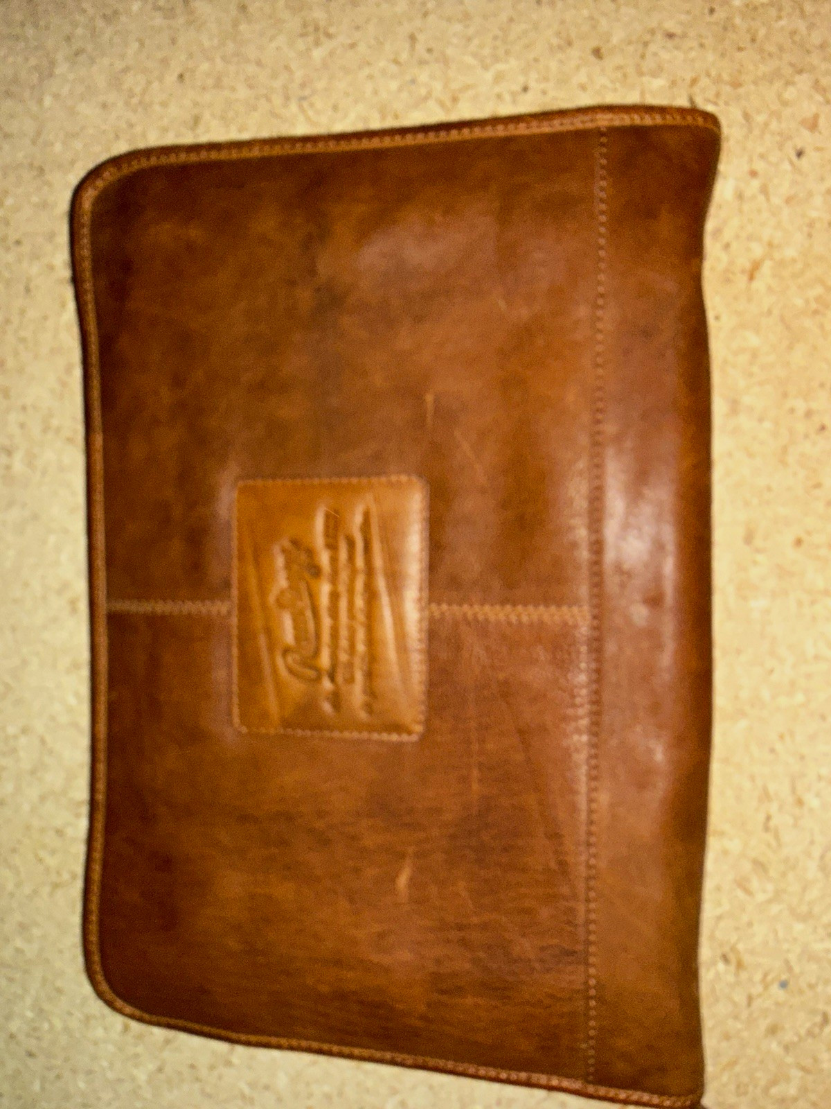 Rawlings Brown Leather Zip Briefcase/Document Case w/ Pockets Brass Hardware Rawlings Brown Leather Zip Briefcase/Document Case w/ Pockets Brass Hardware