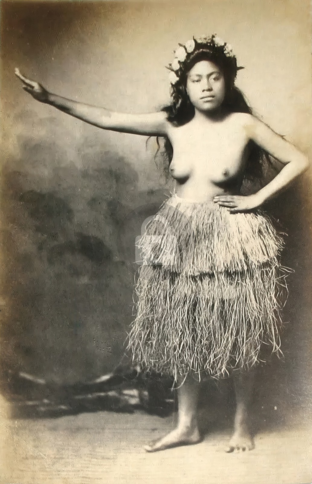 Hawaii Hawaiian Hula Girl Dancer c1910s RPPC Photo Postcard COPY Hawaii Hawaiian Hula Girl Dancer c1910s RPPC Photo Postcard COPY