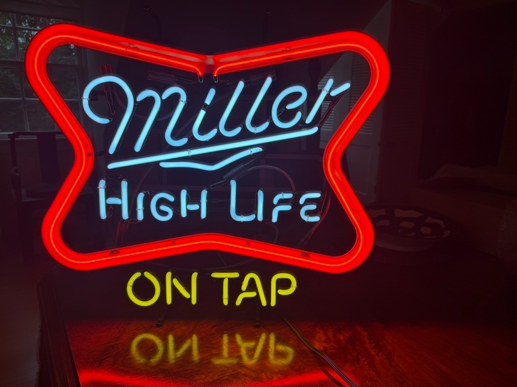 Miller High Life Neon Light: New, Never Used, Never Hung, 26 Miller High Life Neon Light: New, Never Used, Never Hung, 26