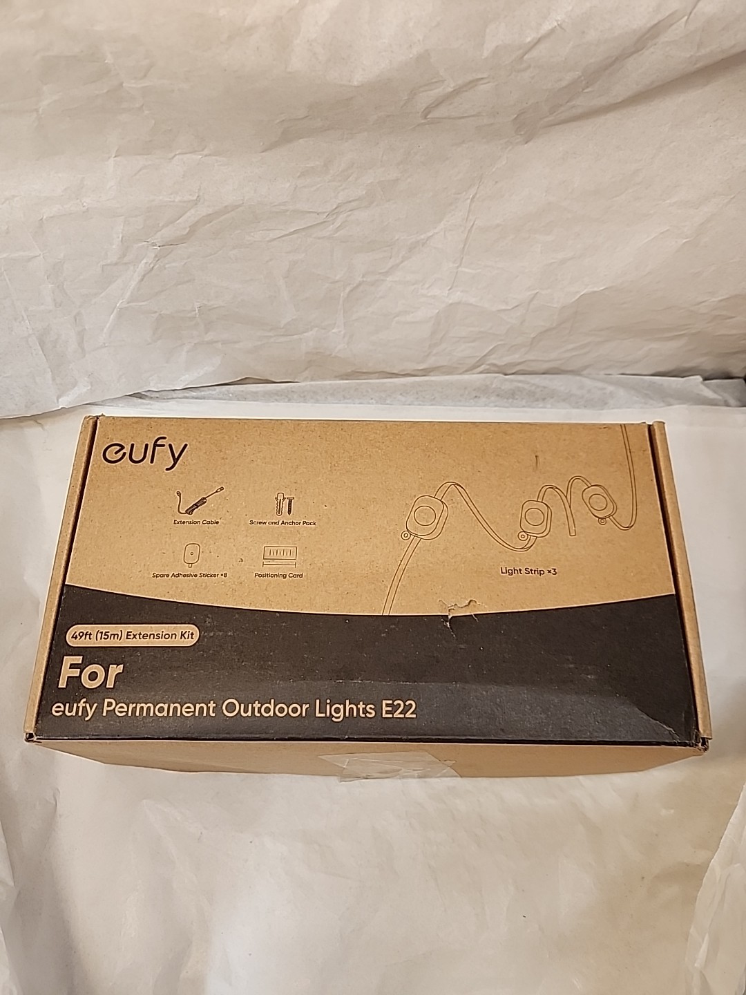 EXTENSION KIT FOR eufy permanent outdoor lights e22 49 FT EXTENSION KIT EXTENSION KIT FOR eufy permanent outdoor lights e22 49 FT EXTENSION KIT