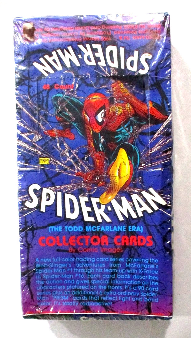 1992 Comic Images Spider-Man The Todd Mcfarlane Era Factory Sealed Box-48 PACKS 1992 Comic Images Spider-Man The Todd Mcfarlane Era Factory Sealed Box-48 PACKS
