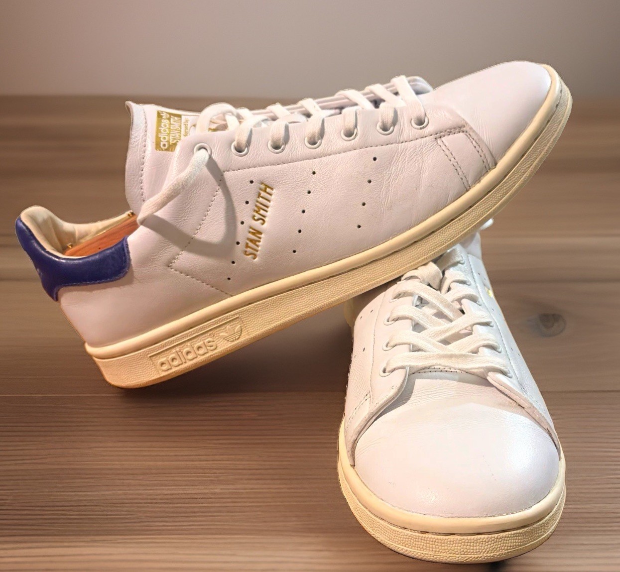 adidas Stan Smith Lux ‘White Collegiate Purple’ Men’s Leather Sneakers Size 11 adidas Stan Smith Lux ‘White Collegiate Purple’ Men’s Leather Sneakers Size 11