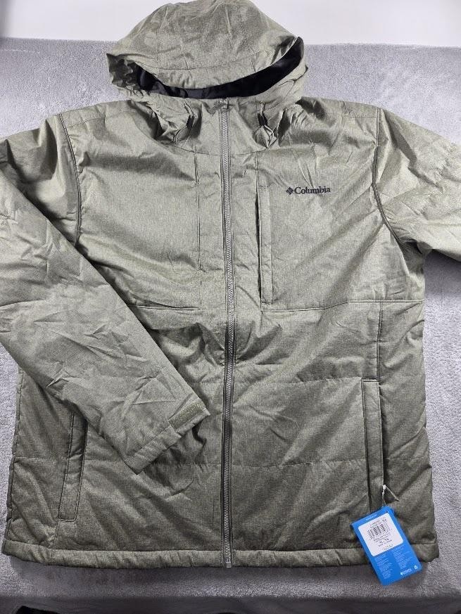 Columbia Jacket Mens XL Green Montague Falls III Parka Omni-Heat WM2997-397
