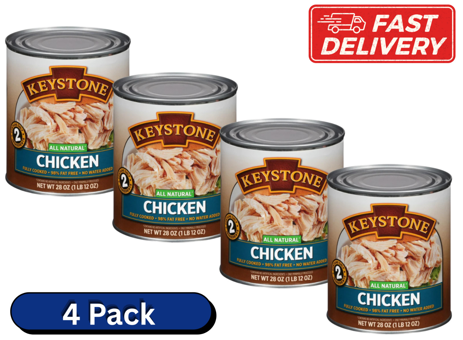 ( 4Cans ) Keystone All Natural Chicken Canned -28 oz ,Free Shipping ( 4Cans ) Keystone All Natural Chicken Canned -28 oz ,Free Shipping