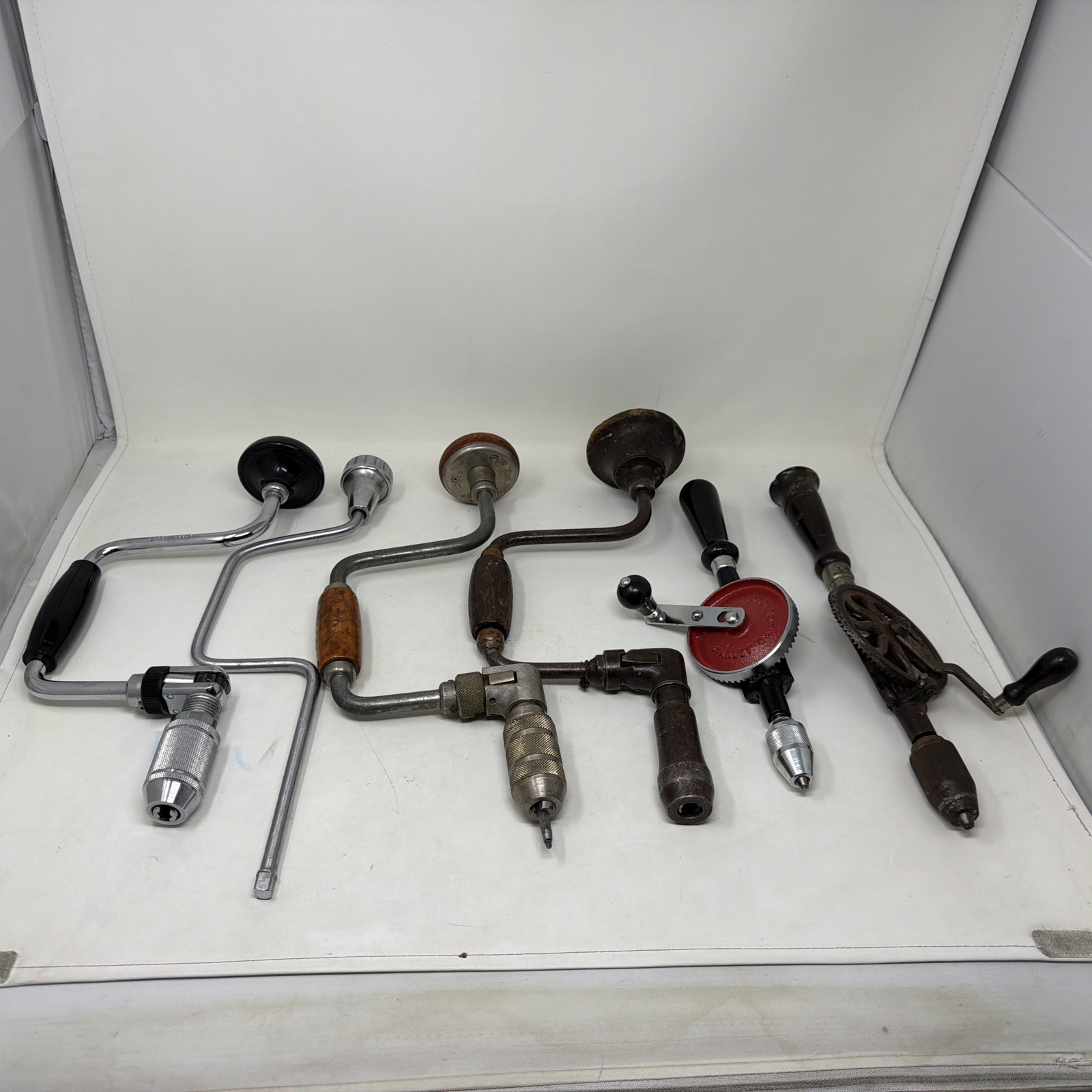 Vintage Stanley Craftsman Millers Hand Drills Eggbeater Drills USA England Made Vintage Stanley Craftsman Millers Hand Drills Eggbeater Drills USA England Made