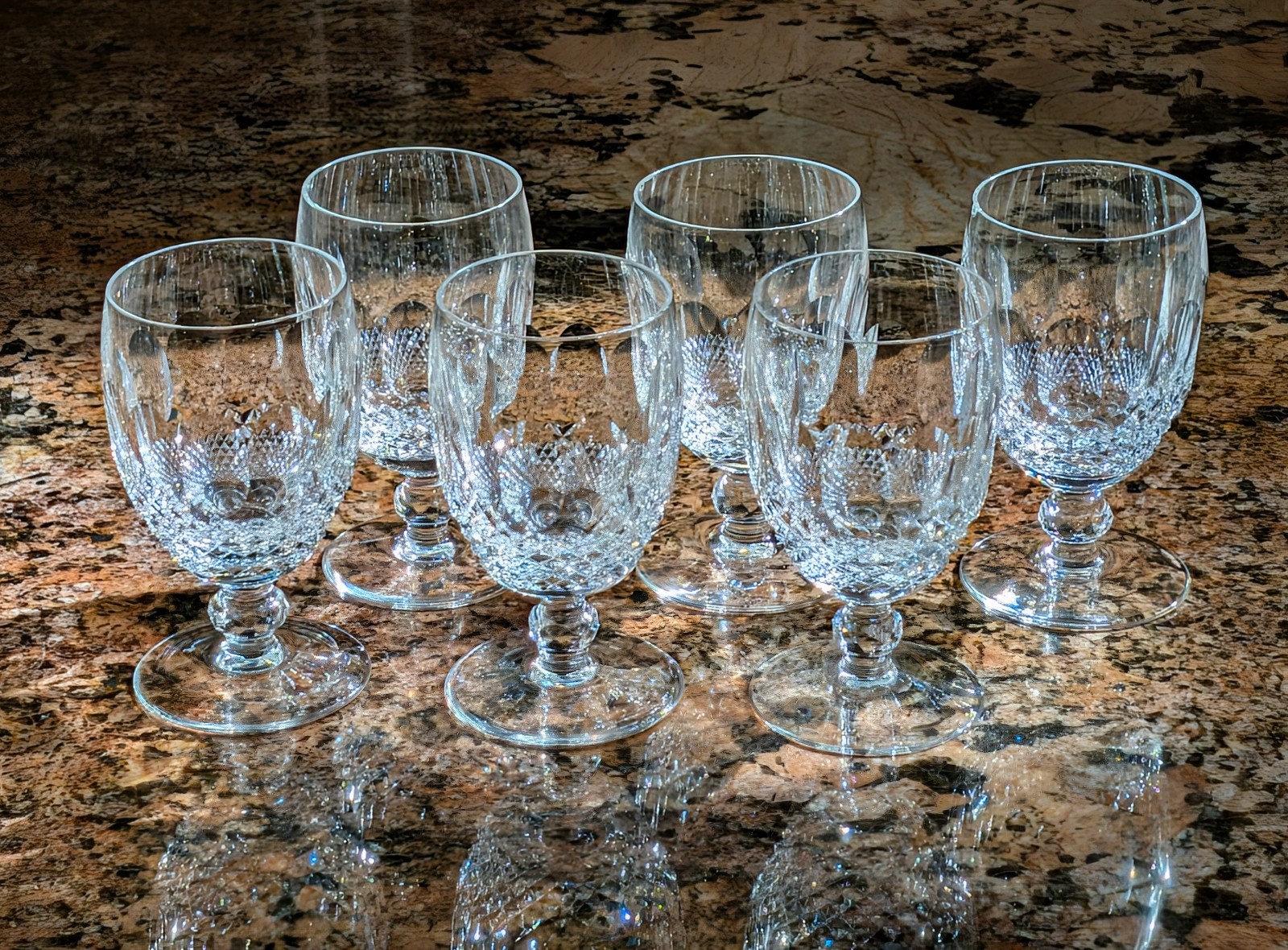Set of 6 Waterford Crystal Colleen Wine Glasses Set of 6 Waterford Crystal Colleen Wine Glasses