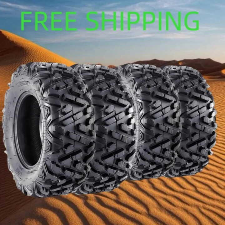 🔝25x8-12 &25x10-12 ATVUTV Tires 6PR Off-Road Mud Tires 25x8-12 & 25x10-12 SET 4