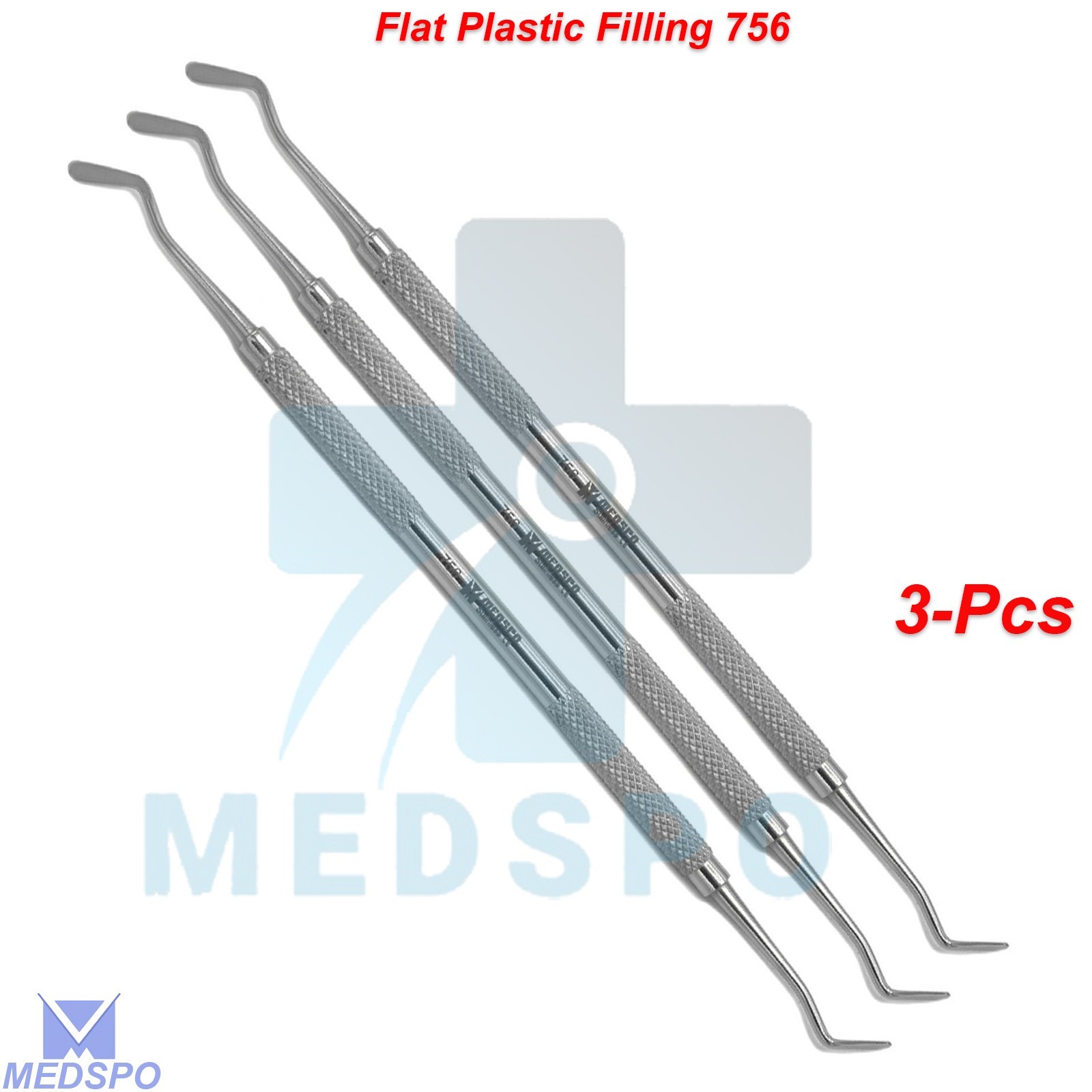 Dental Flat Plastic756 Composite Restorative Filling Restoration Instruments Kit