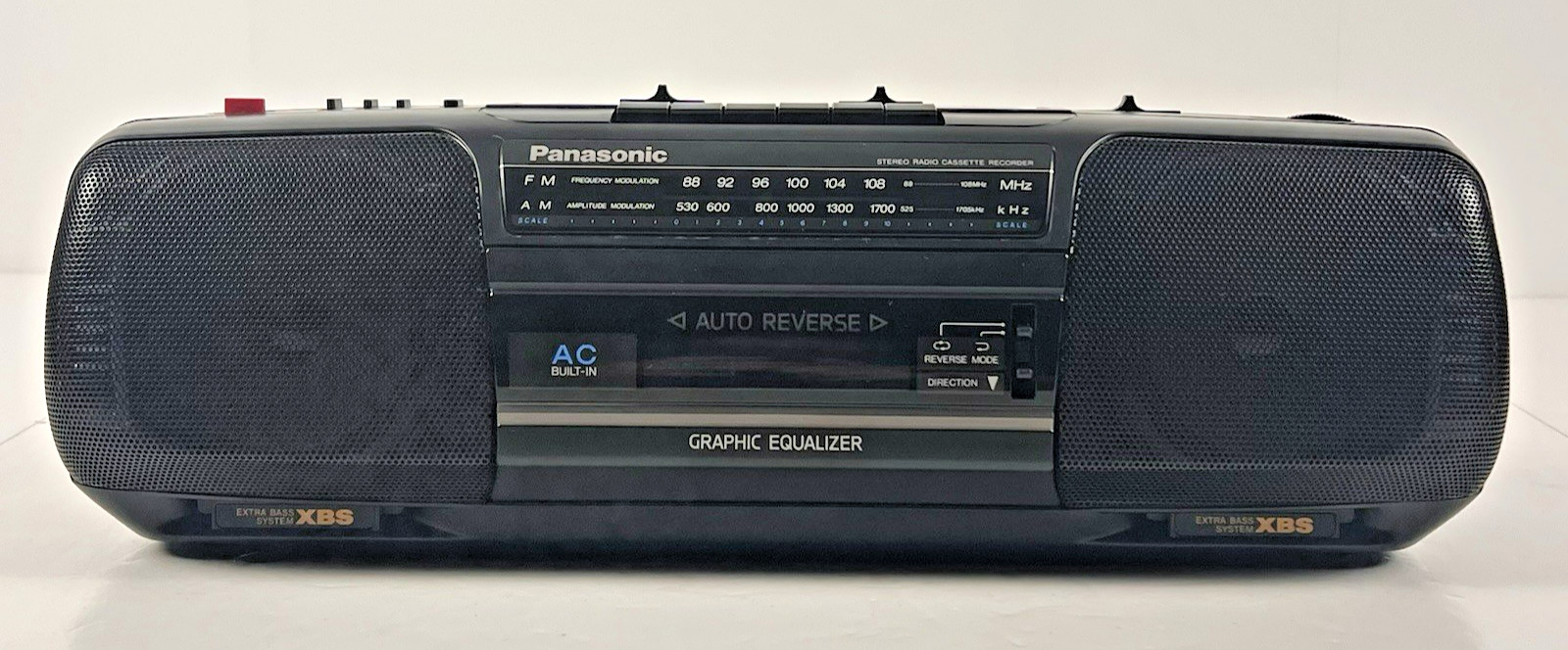 VTG Panasonic RX-FS460 Stereo Radio Cassette Player Recorder Boombox Tested EQ VTG Panasonic RX-FS460 Stereo Radio Cassette Player Recorder Boombox Tested EQ