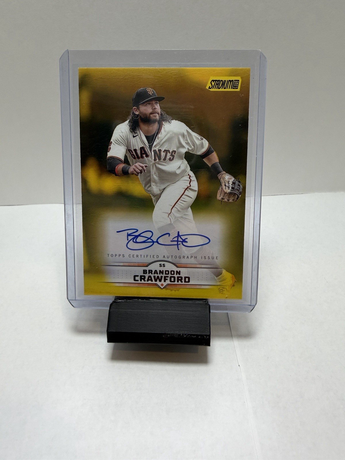 2025 Topps Stadium Club - Autographs Brandon Crawford #SCBA-BCR Yellow (AU) 2025 Topps Stadium Club - Autographs Brandon Crawford #SCBA-BCR Yellow (AU)