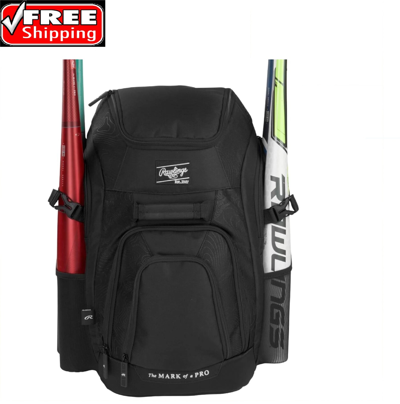 Rawlings Franchise 2.0 Player's Backpack for Baseball & Softball - Multiple Colo Rawlings Franchise 2.0 Player's Backpack for Baseball & Softball - Multiple Colo