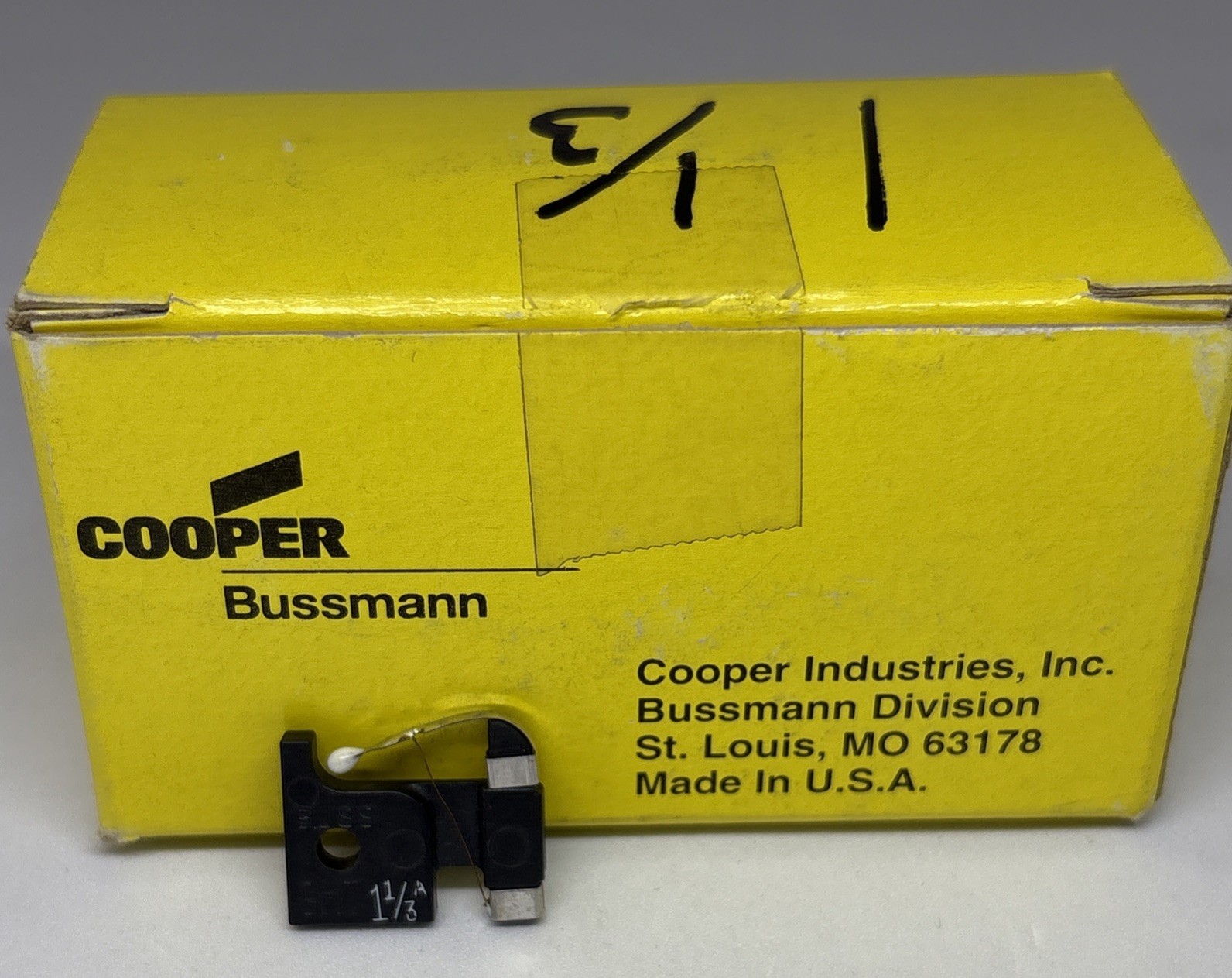 Cooper Bussmann BK/GMT-1-1/3A 1-1/3 Amp Alarm Fuse Box of 100 NOS