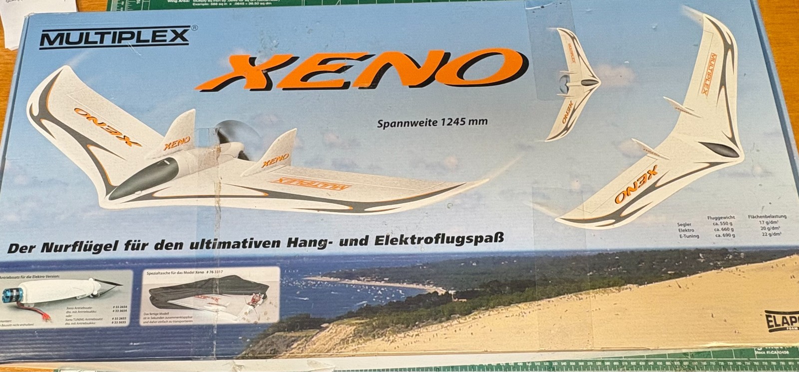 Multiplex Xeno Uni Flying Wing Kit – NIB – Includes Xeno Tuning Power Set