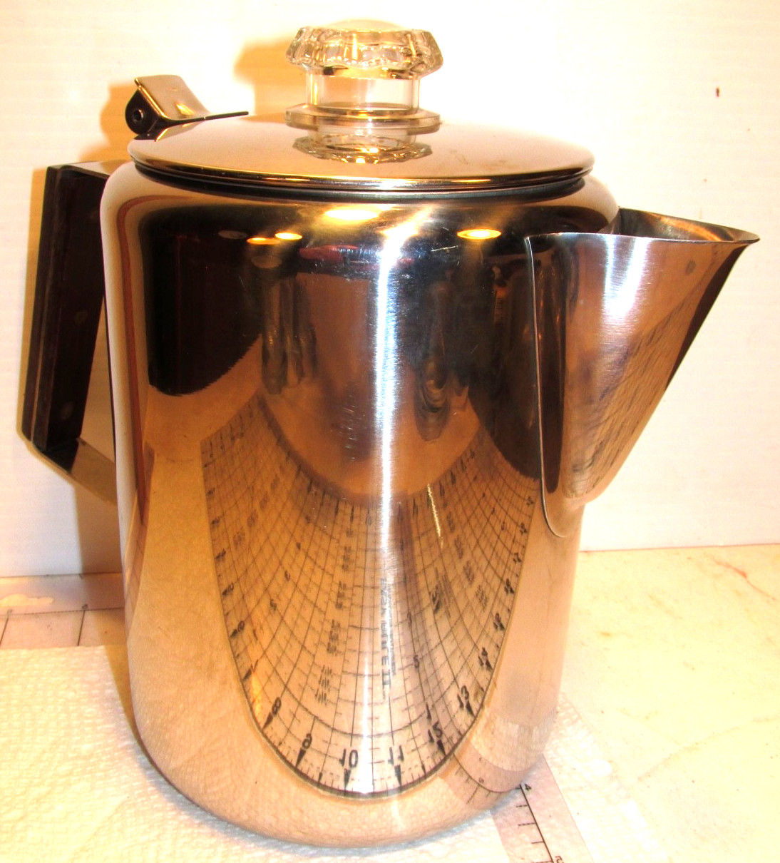 All Stainless 9 Cup Camping Tailgating Stove Top Coffee Pot Percolator All Stainless 9 Cup Camping Tailgating Stove Top Coffee Pot Percolator
