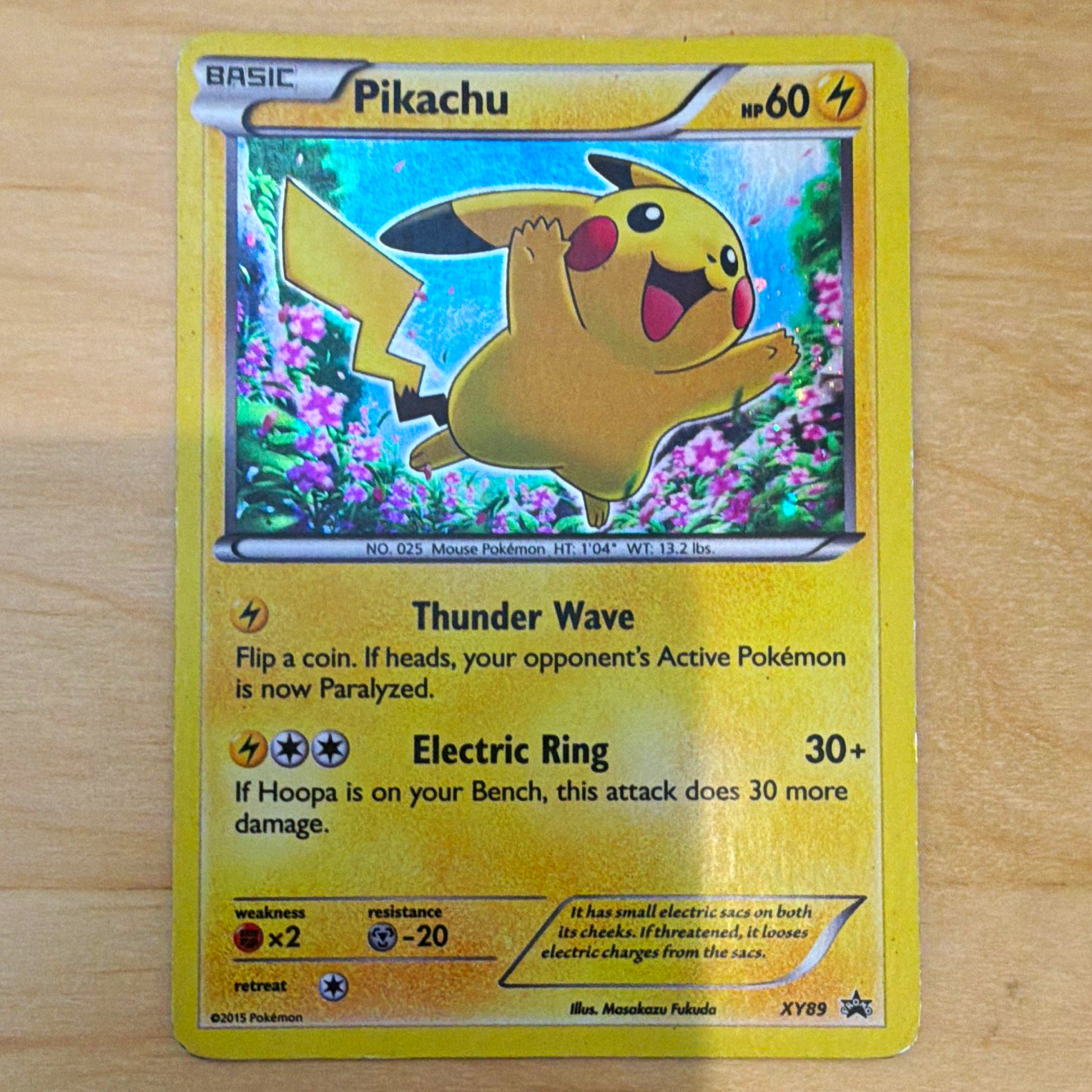 Pokemon TCG Pikachu XY XY89 Promo Holo Pokemon TCG Pikachu XY XY89 Promo Holo