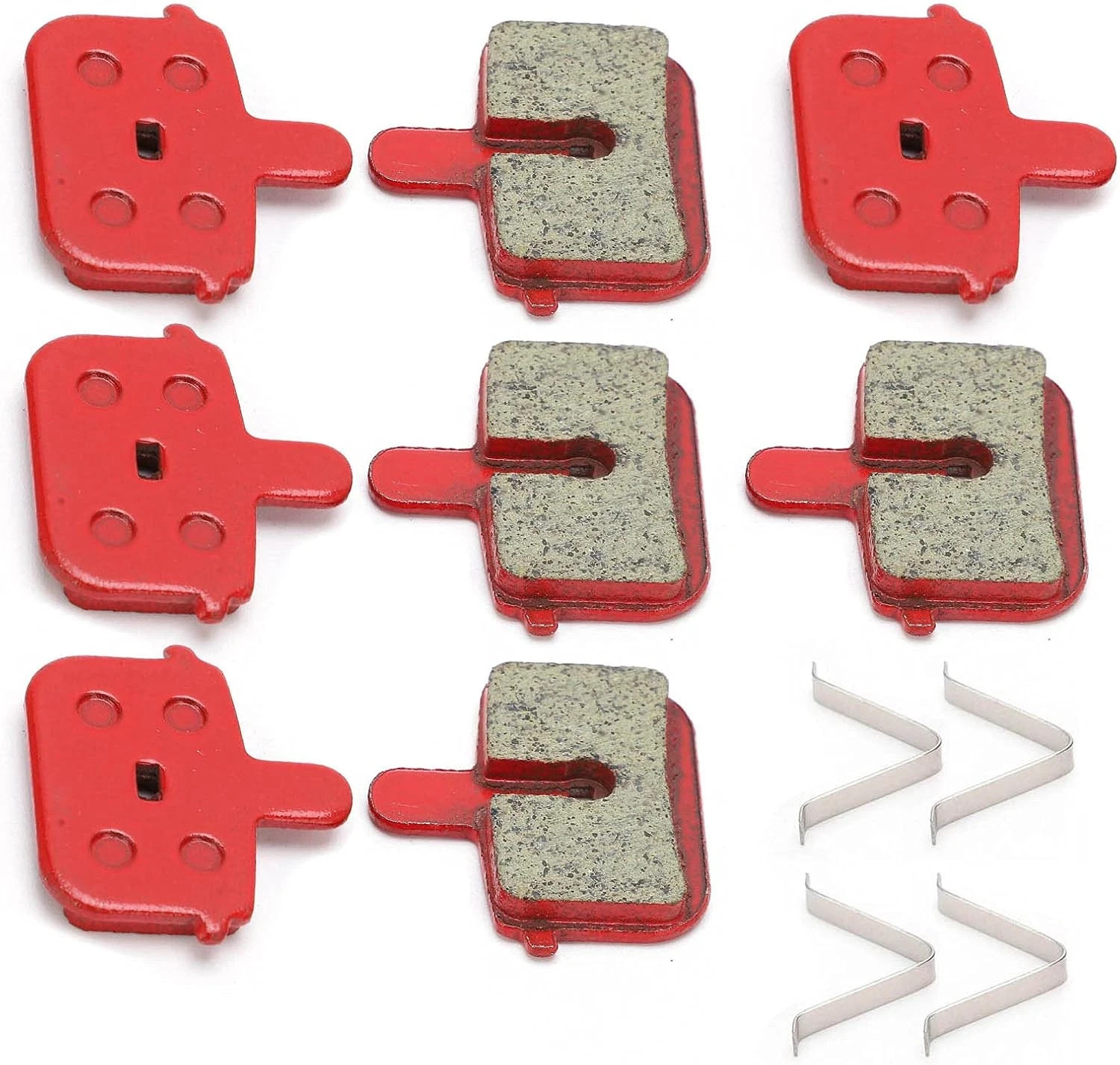 Brake Pads Replacement 8PCS Resin Semi Metal Braking Pads for Electric Bike