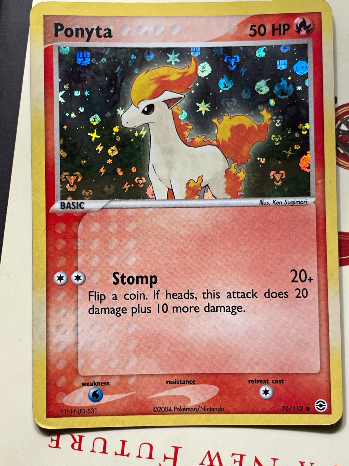 Pokemon * Ponyta EX FireRed & LeafGreen 2004 76/112 Reverse Holo ENG