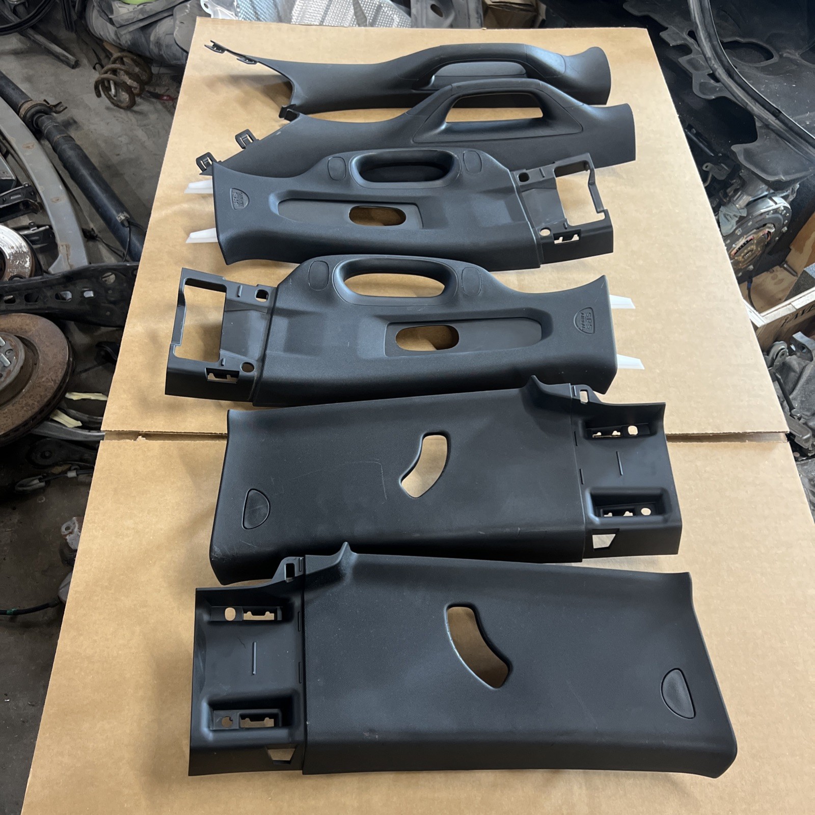 ✅2019-2026 RAM 2500 3500 LARAMIE PILLAR Trim MOLDING UPPER PANEL TRIM SET BLACK