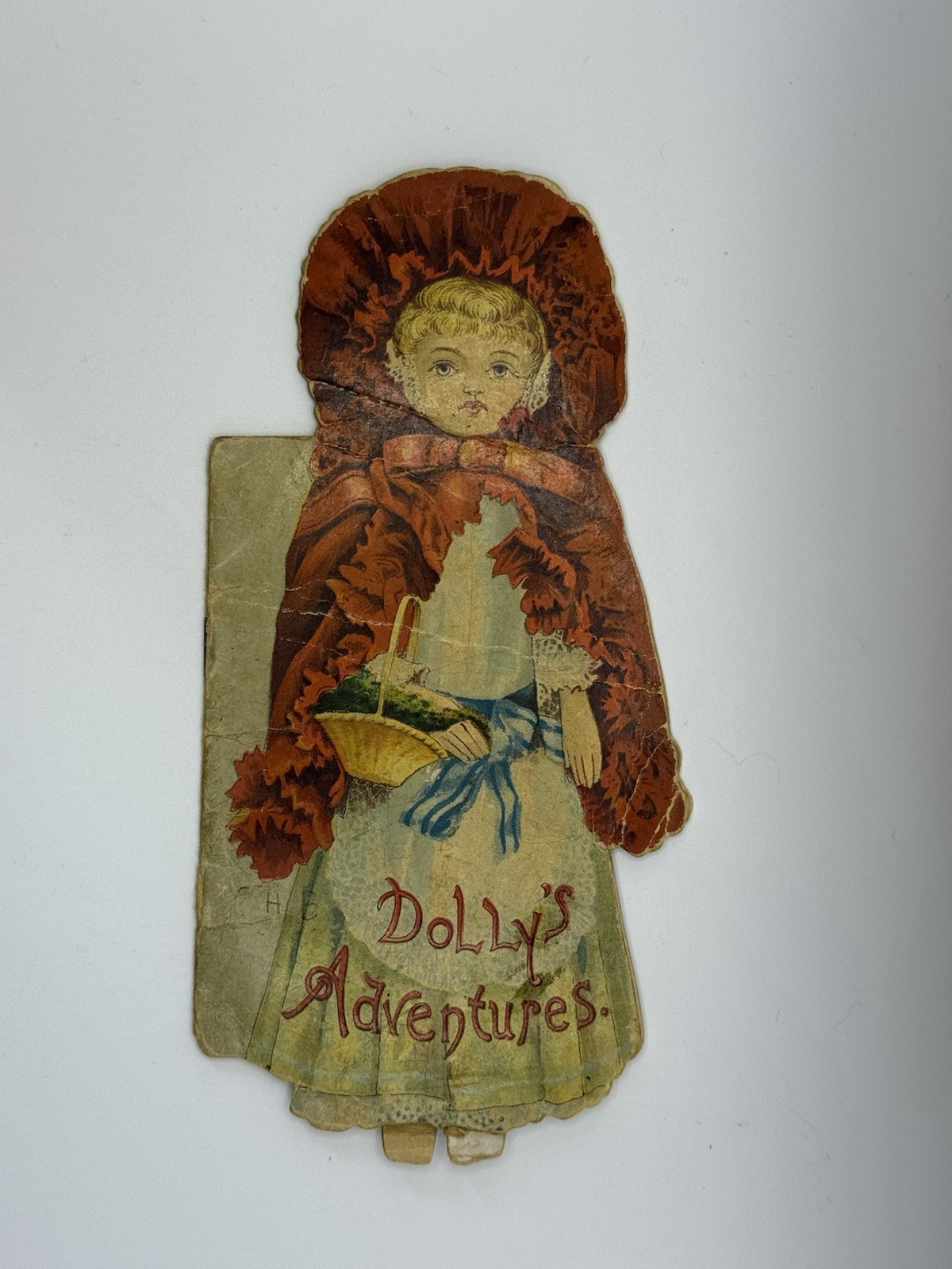 Antique 1880s McLoughlin Bros Dolly’s Adventures Die-Cut Children’s Book Rare