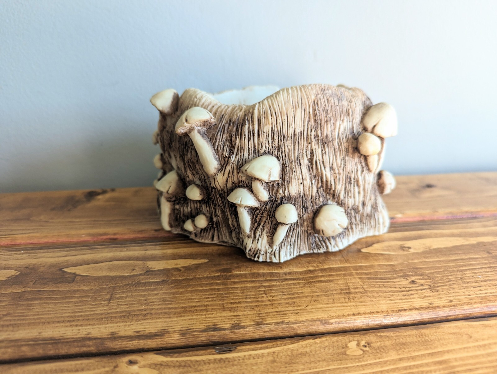 Vintage 1975 GENUINE GEORGIA MARBLE Mushroom Planter \