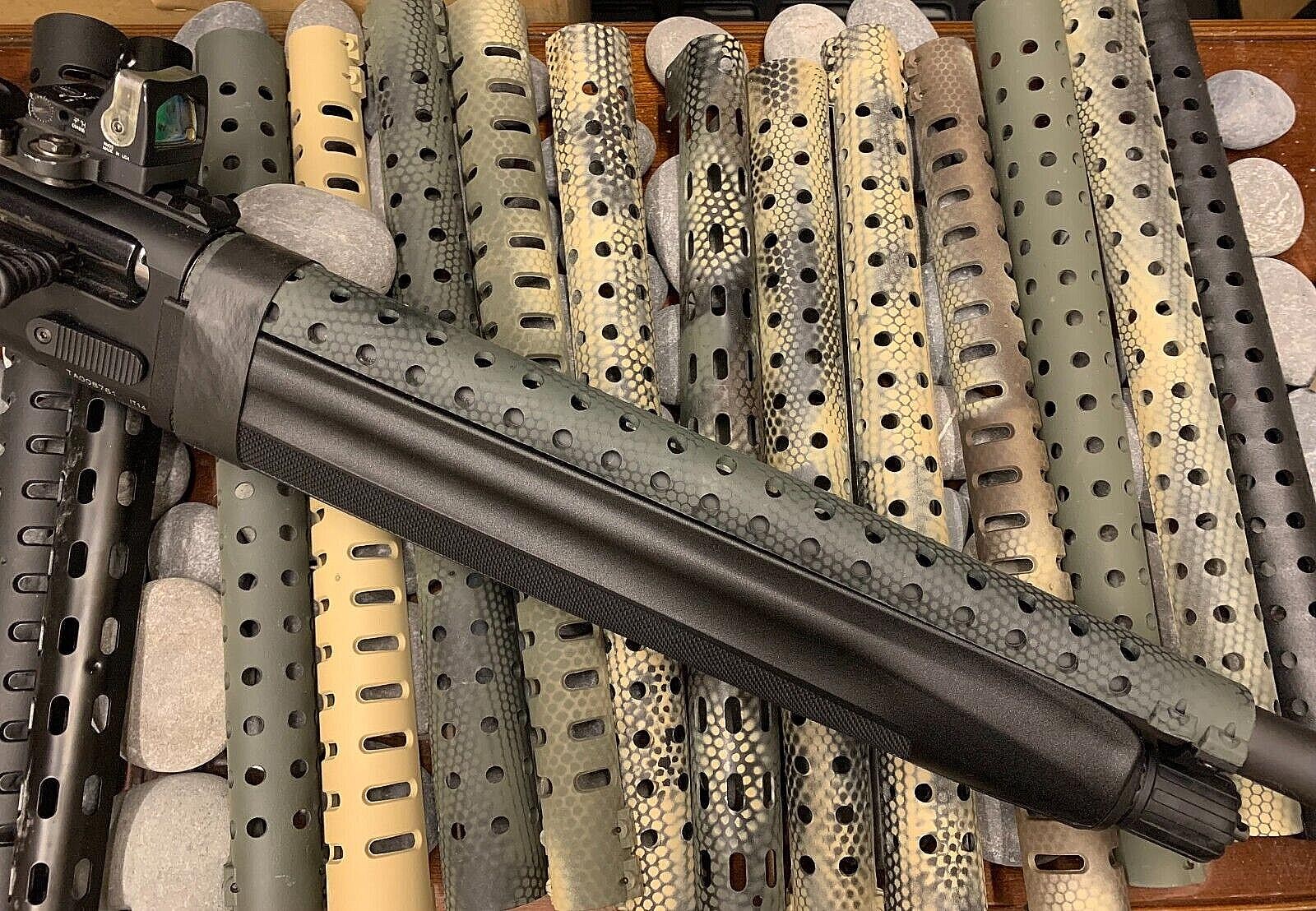 Beretta 1301 ODG GREEN GRID CUSTOM Spray Heat Shield +Ranger Bands® Mod 1 & 2