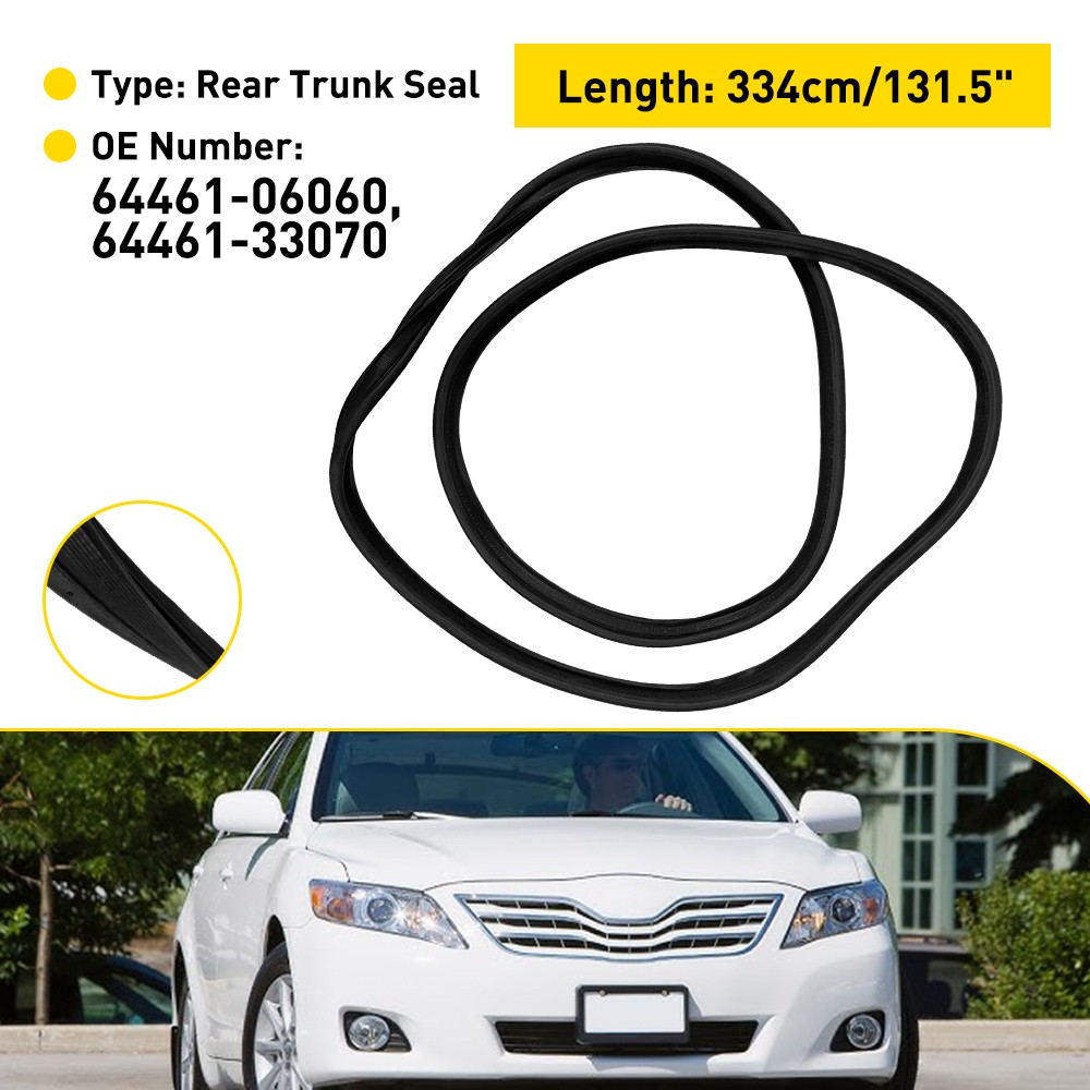 Rear Trunk Lid Weatherstrip Rubber Gasket Seal Fit for Toyota Camry 2007-2011