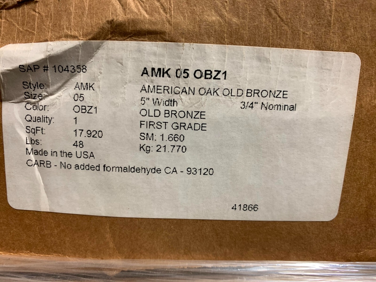 Mannington Hardwood Flooring AMK05OBZ1 AMERICAN OAK 3/4\ Mannington Hardwood Flooring AMK05OBZ1 AMERICAN OAK 3/4\