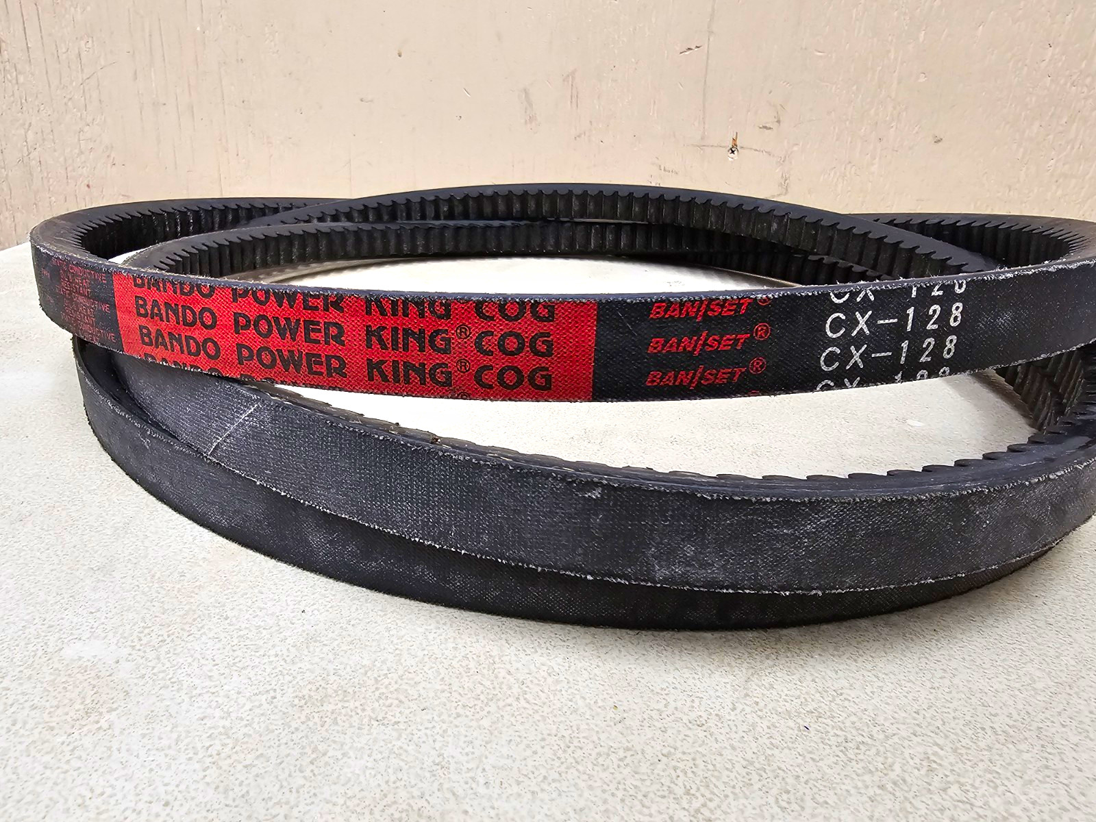 (Lot of 3) Bando Power King Cog BanSet Cogged V-Belt CX-128