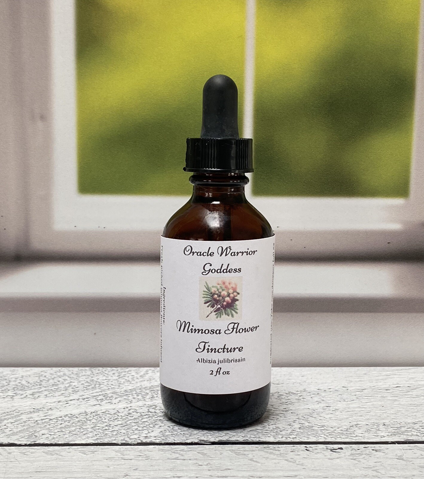 Pink Mimosa Flower Tincture 2 Fluid Ounce | Albizia Julibrissin