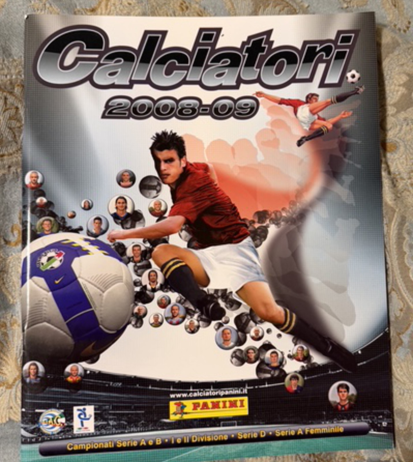 Gazzetta dello sport calciatori ristampa  Panini figurine completa  2008-09