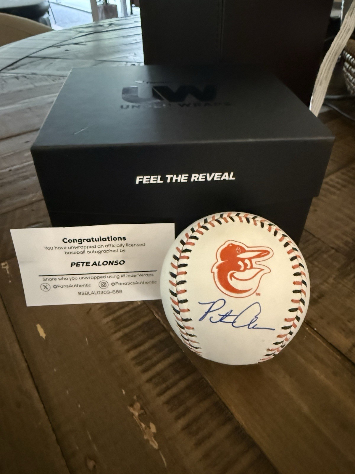 2026 Fanatics Underwraps Pete Alonso Auto Ball