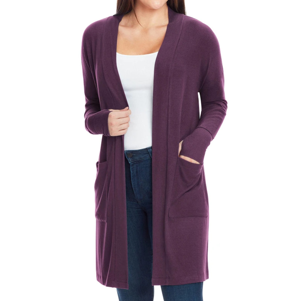 BNWT Women\'s Member\'s Mark  Super Soft Cardigan Long sleeves Thumb Hole S-XXL