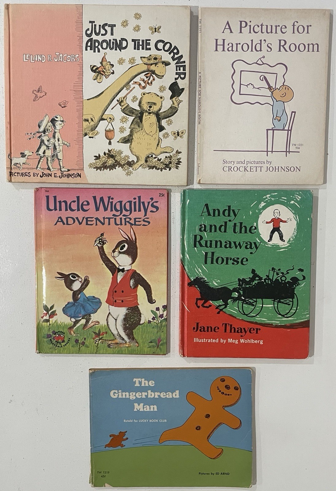 Vintage 1960s Children’s Books Lot of 5 Weekly Reader Scholastic Uncle Wiggily