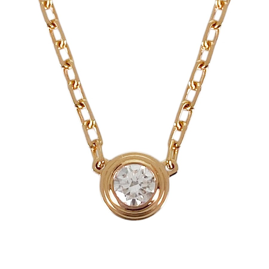 Cartier Diamant Léger SM d\'Amour Rose gold Diamond Necklace