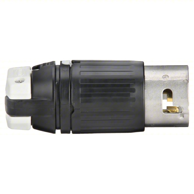 HUBBELL CS8365C Locking Plug Black/White, 3 Phase, 250VAC, 50A, 3 Pole, 4 Wire HUBBELL CS8365C Locking Plug Black/White, 3 Phase, 250VAC, 50A, 3 Pole, 4 Wire