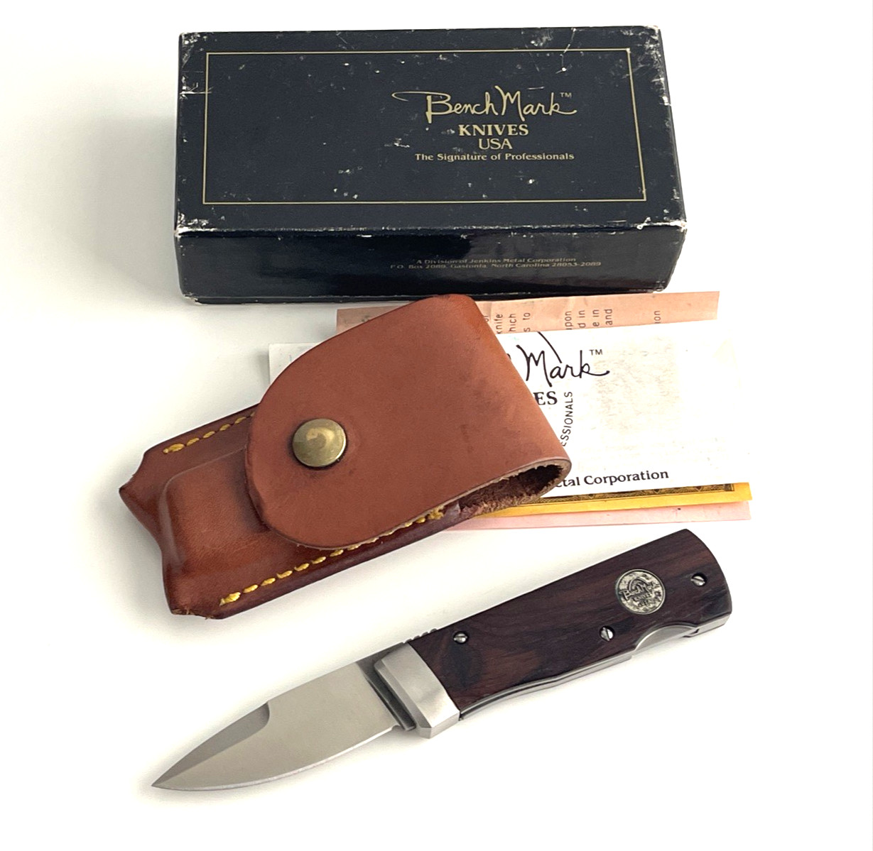 Benchmark Viper Rolox Blackie Collins Folding Knife Cocobolo USA 1980s