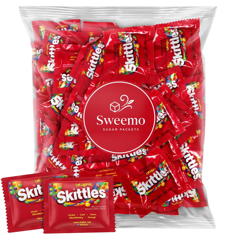 Skittles Original Chewy Candy, 4 lbs Bulk Bag of Individually Wrapped Mini Packs