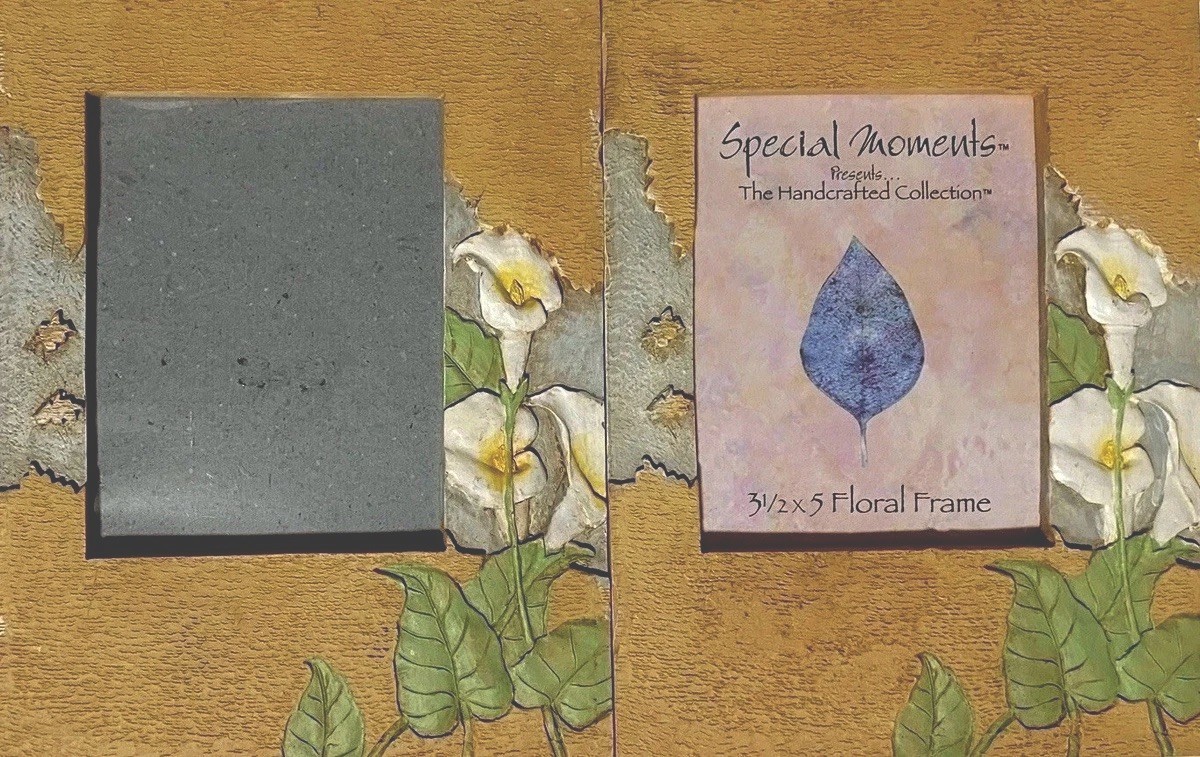 Special Moments vintage picture frame set 2 floral frames 5x7 photo holders cute