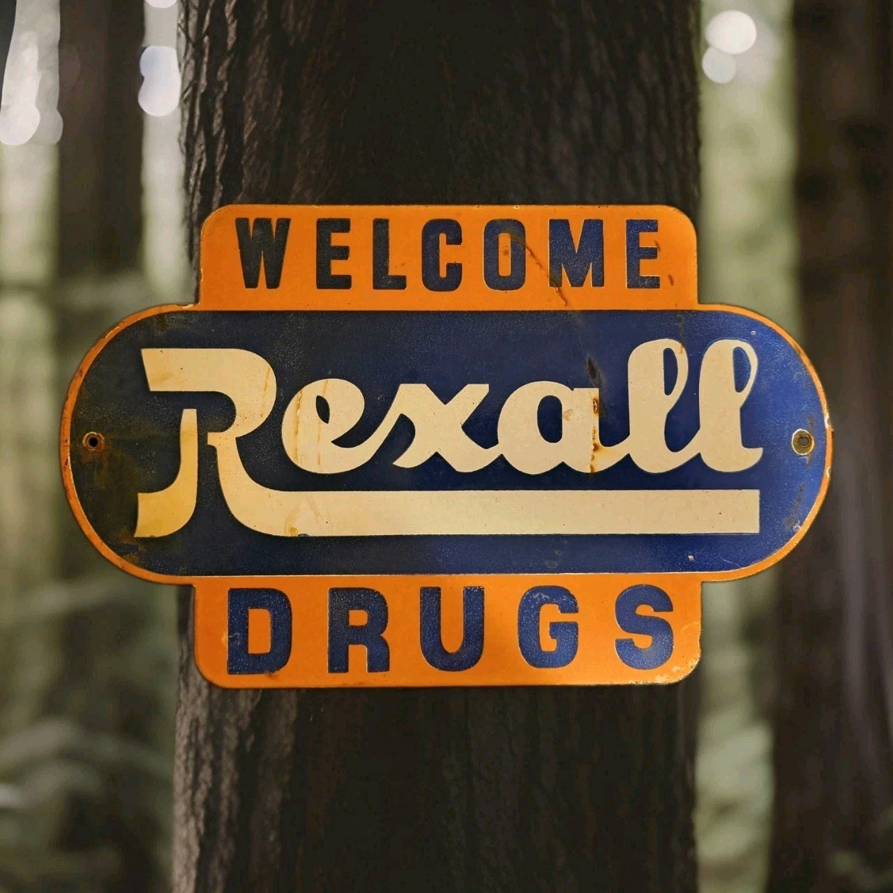 Vintage Rexall Drugs Porcelain Sign Drugs Walgreens Pharmacy Gas Oil 12 Vintage Rexall Drugs Porcelain Sign Drugs Walgreens Pharmacy Gas Oil 12