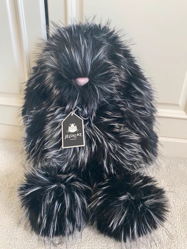 AUTHENTIC❗️NWT Jellycat x Selfridges Inkli Big Black Bunny - UK Exclusive