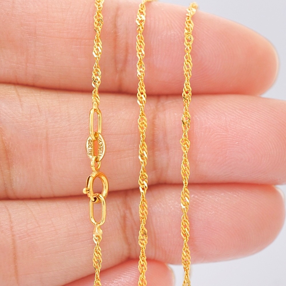 14K Solid Gold Singapore Chain 16 14K Solid Gold Singapore Chain 16