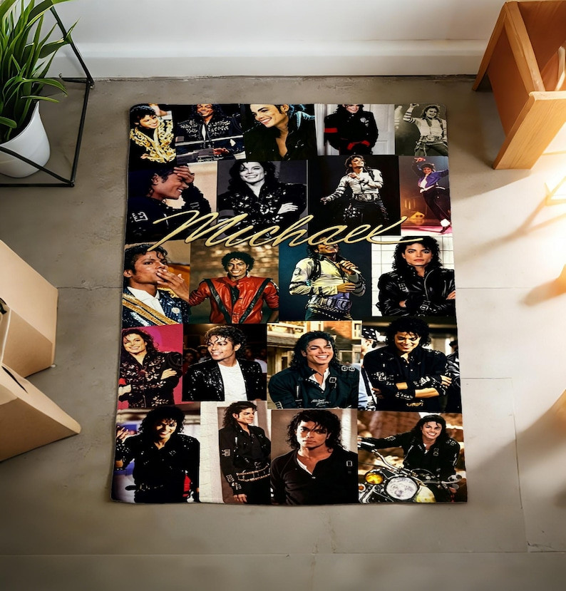 Michael Jackson Blanket Soft Throw, Ready-Made Flannel Throw, Timeless Keepsake