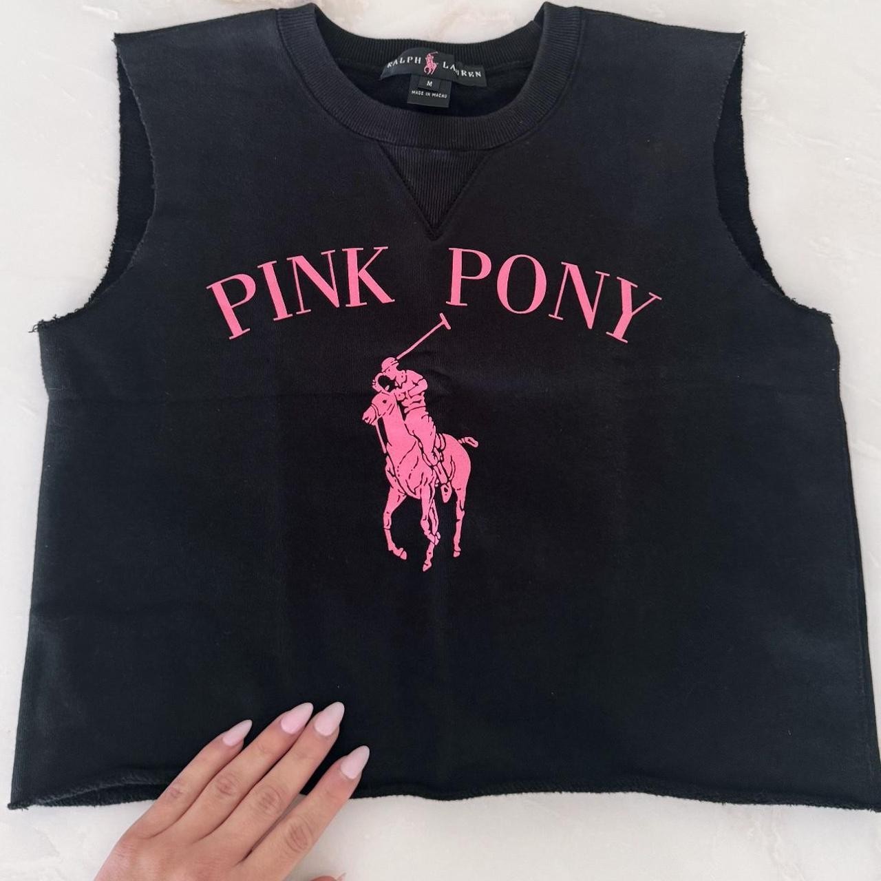 RARE vintage Ralph Lauren Pink Pony Cut Off Top RARE vintage Ralph Lauren Pink Pony Cut Off Top