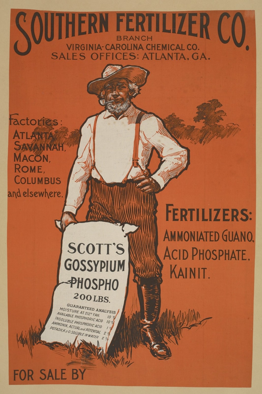 Vintage Southern Fertilizer Co. Poster - Rare Reprint 🤯💯 - 24x36” - 200gsm