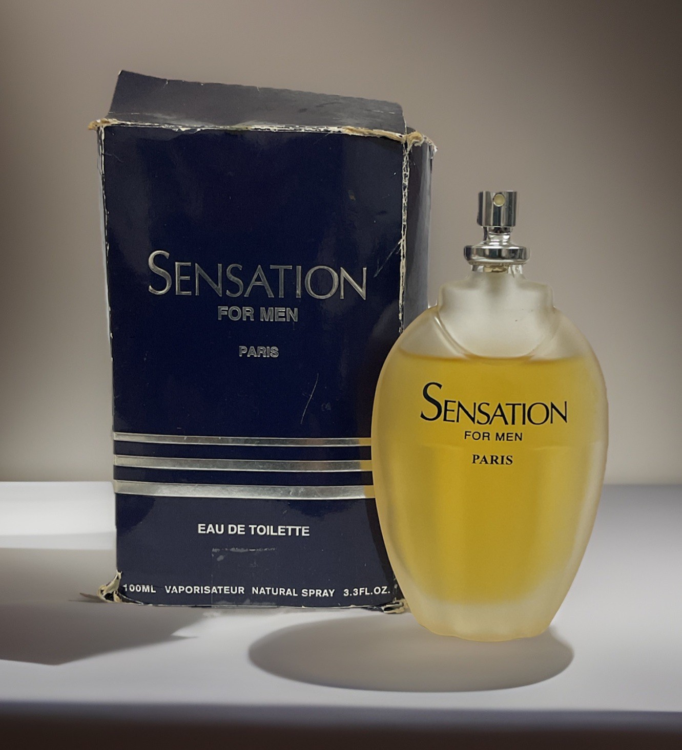 Sensation For Men Paris  Eau De Toillet 3.3fl Oz 100ml‼️Damge Box,‼️